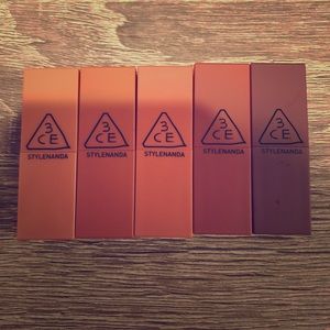 3CE DELUXE NUDE MATT LIPSTICKS 💄💋